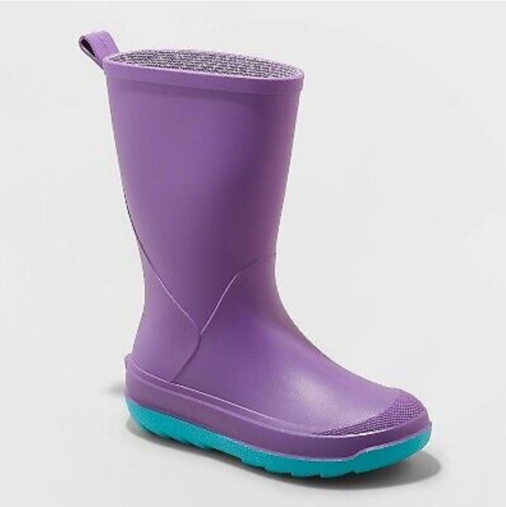 Kids' Andy Slip-On Rain Boots Purple - Cat & Jack